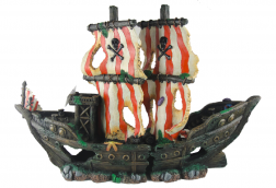Купить затонувший пиратский корабль в аквариум декорация грот по цене от 353 руб.