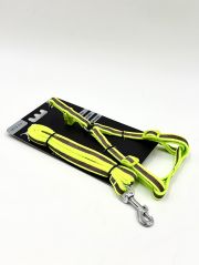 Светоотражающая шлейка с поводком 10см*122см+30см/40см (нейлон) (1828)
