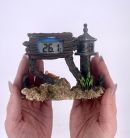 V Грот для аквариума с термометром 