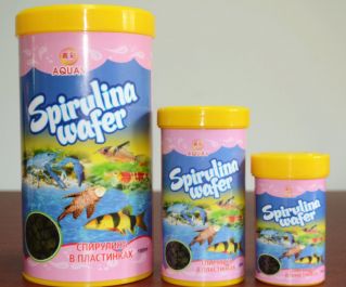 AQUAV Spirulina Wafer  (Спирулина в пластинках для донных видов рыб)