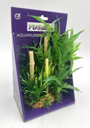 V Искусственное растение с бамбуком 20см в картонной коробке (YS-60503)