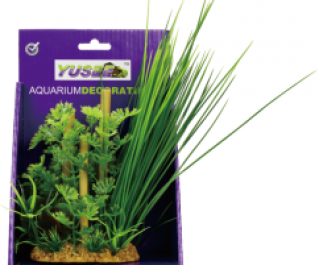 V Искусственное растение с бамбуком 20см в картонной коробке (YS-60508)