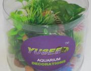 Набор из шести искусственных растений в пластиковой баночке (70404A-F)