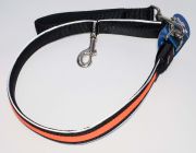 Светящийся поводок (оранжевый) 2.5см*120см (нейлон+LED) (JPF-893-orange)