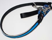 Светящийся поводок (голубой) 2.5см*120см (нейлон+LED) (JPF-893-blue)