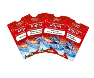 Ассорти замороженных кормов для рыб купить