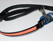 Светящийся поводок с USB-зарядкой (оранжевый) 2.5см*120см (нейлон+LED) (JPF-893USB-orange)