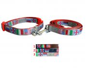 Ошейник с поводком 10мм*122см+30см (нейлон) (1874)