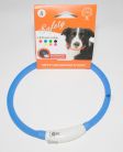 Светящийся ошейник с USB-зарядкой (голубой) 50см* D=1см (силикон+LED) (JPF-008US-blue)