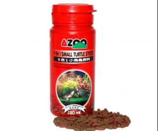 AZOO 9 in 1 Small Turtle Stiks (Палочки для молодых черепах) 120мл. (AZ80089)