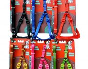 Шлейка с поводком 10мм*122см+30см/40см (нейлон) (1932)