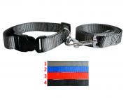 Ошейник с поводком 20мм*122см+46см (нейлон) (1990)
