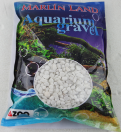 Грунт для аквариума белесый 1-1,2см (3кг) (KL068)