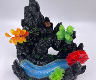 Грот для аквариума с распылителем воздуха 