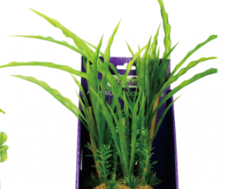 V Искусственное растение с бамбуком 20см в картонной коробке (YS-60507)