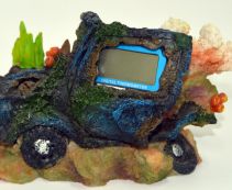 Грот для аквариума с термометром 