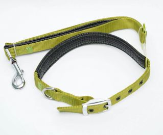 Ошейник с поводком 25мм*122см+61см (нейлон) (2033)