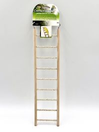 Лесенка для птиц 9 ступенек (дерево + минералы) 10*1*38см (BA243)