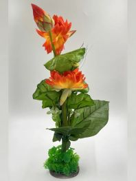 V Водяная лилия, оранжевая 40см. (YM-7679)