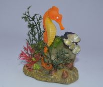 Грот для аквариума Морской конёк оранжевый (EB-009A) купить