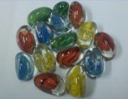 Стеклянные камушки для декора 300г. (в сеточке)  (KL0105)