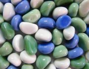 Стеклянные камушки для декора 300г.(в сеточке) (KL0101)