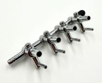 BOYU Флейта воздушная металлическая, 4 краника (AD-004)