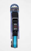 Светящийся ошейник с USB-зарядкой JPF-602+USB (blue)