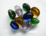 Стеклянные камушки для декора 300г. (в сеточке) (KL0211)